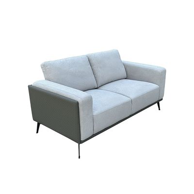 Vista 2-Seater Fabric Sofa - Warm Grey/Dark Grey